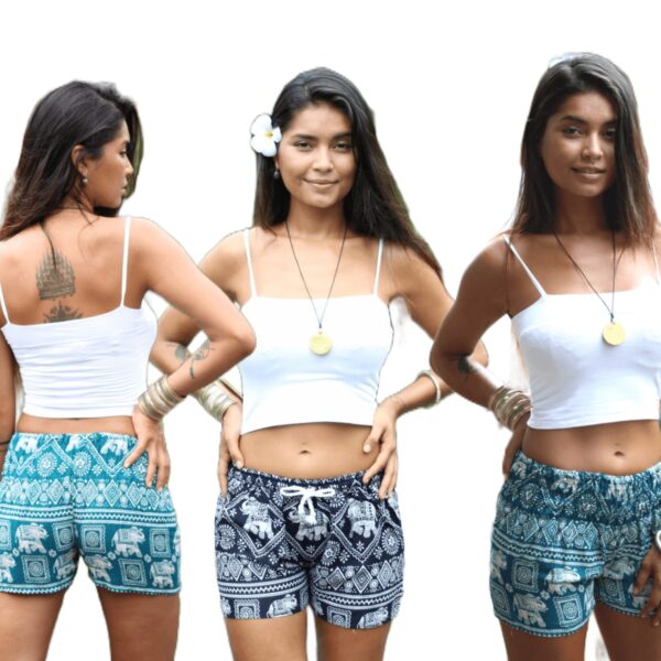 Ladies  shorts .women' s elephant shorts