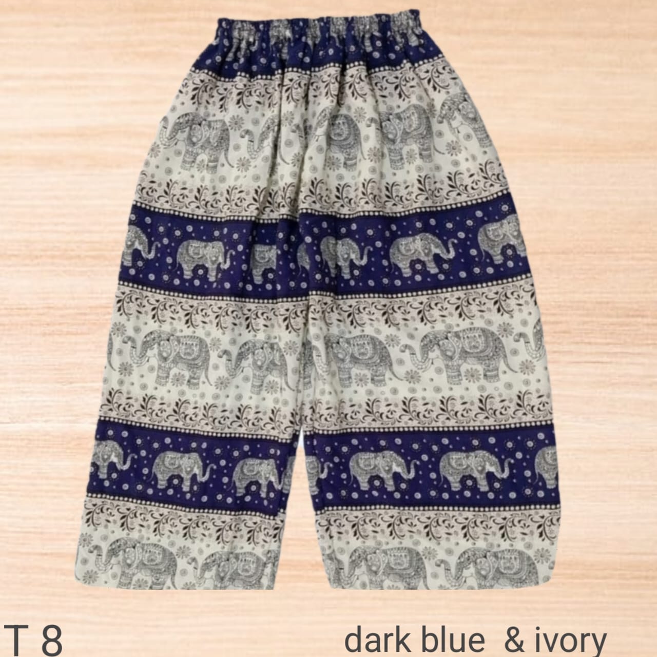 3 Piece Set Ladies 3/4 Pant, Women's Elephant Print Shorts, Casual and Comfortable for Girls - Image 5
