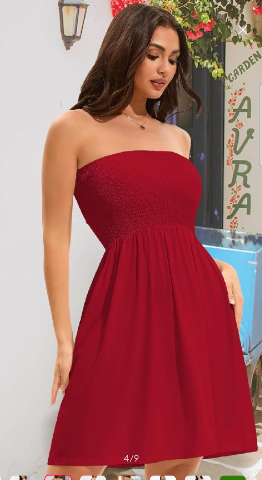 Womens Ladies Hot Smocked Dress /Ladies Short Frock /Women s Mini Dress/Ladies Women s ' /Ladies Womens - Image 5