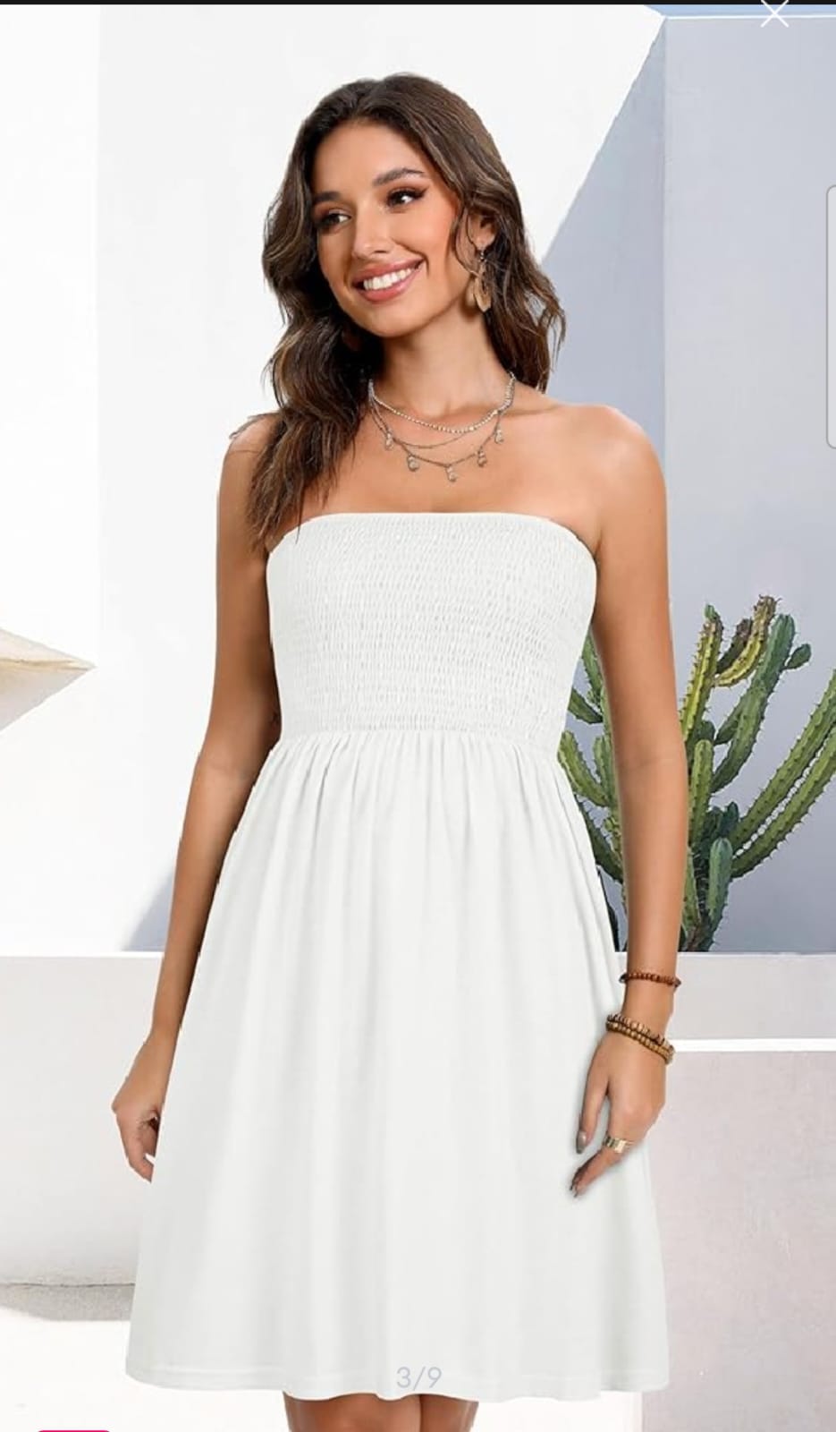 Womens Ladies Hot Smocked Dress /Ladies Short Frock /Women s Mini Dress/Ladies Women s ' /Ladies Womens - Image 6